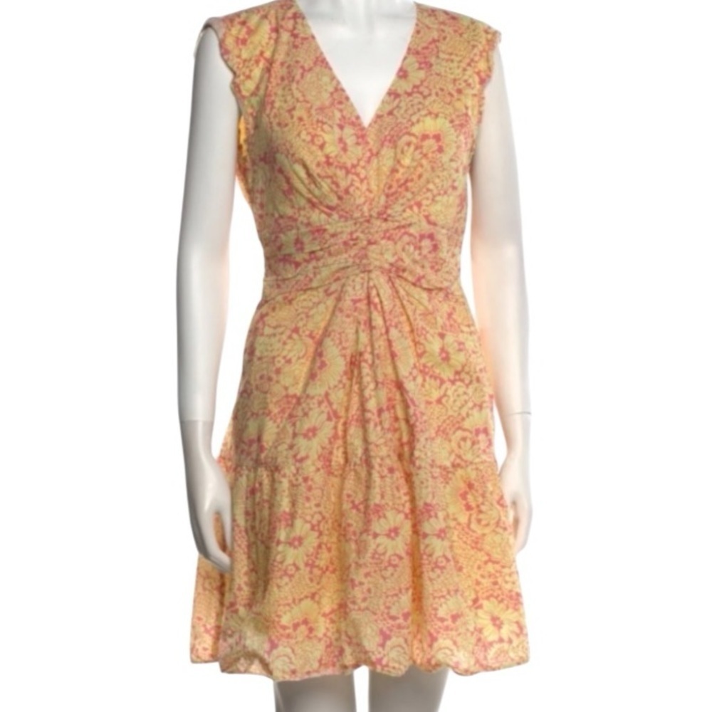 Derek Lam Collective Paisley Floral Flare Short Dress Size 40 medium